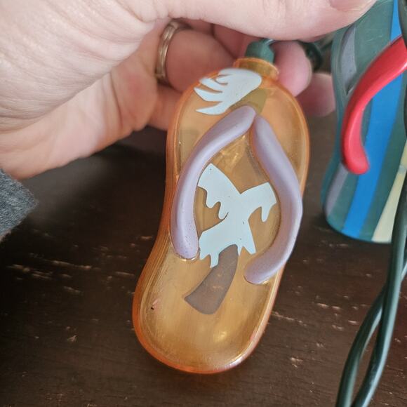 Flip Flops / Sandals Light Covers Party Patio Lights Set String of 10 Read - Picture 4 of 10